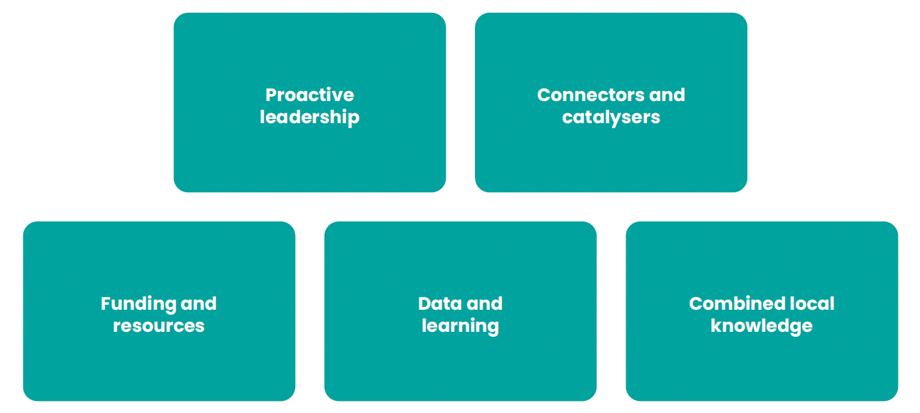 Enablers of successful partnership between NHS and primary care