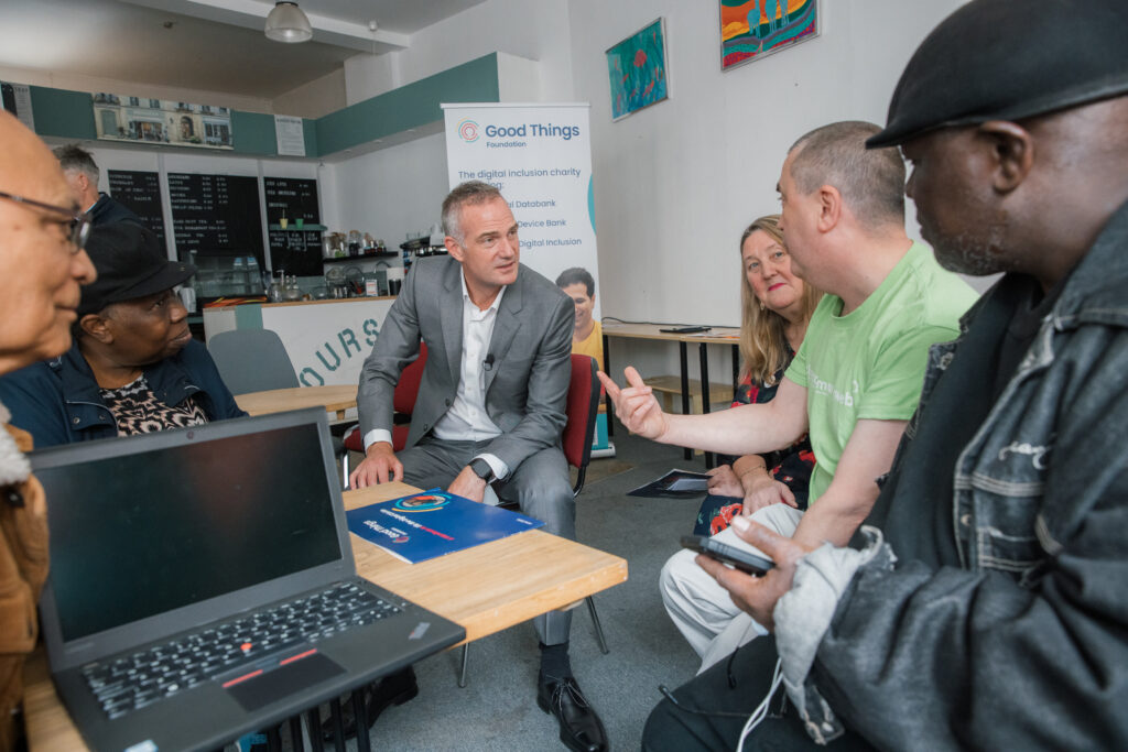 Peter Kyle visits OurSpace Community Hub, who offer digital inclusion support in Croydon.